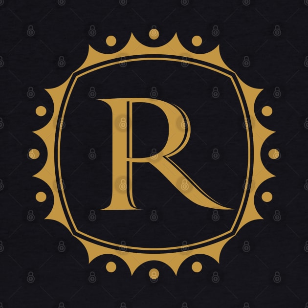 Royal Letter R by GeeTee